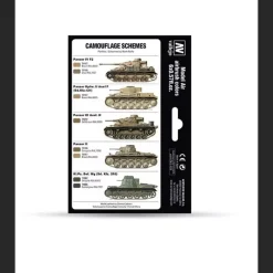 Set 6 pinturas para modelismo 207 DAK Colors 1941-1944 AFV Vallejo 17ml