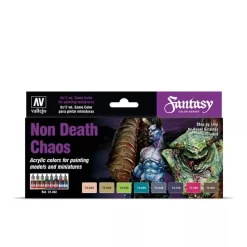 Set 8 pinturas para modelismo 302 Non Death Chaos Fantasy Vallejo 17ml