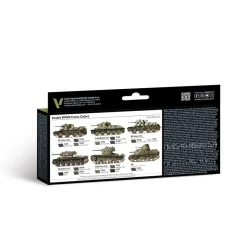 Set 8 pinturas para modelismo 188 Soviet WWII Camo Colors AFV Vallejo 17ml