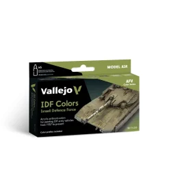 Set 6 pinturas para modelismo 210 IDF Colors AFV Vallejo 17ml