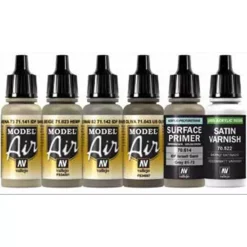 Set 6 pinturas para modelismo 210 IDF Colors AFV Vallejo 17ml