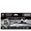 Set 8 pinturas para modelismo US NAVY & UMSC Air War Vallejo 17ml