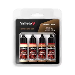 Set 4 pinturas para modelismo 380 Pieles bronceadas Game Color Vallejo 18ml