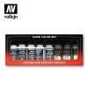 Set 8 pinturas para modelismo Auxiliares y Lavados Game Wash Vallejo 17ml
