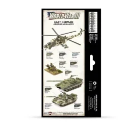 Set 8 pinturas para modelismo 224 WWIII East German Armour & Infantry Wargames Flames of War Vallejo 17ml