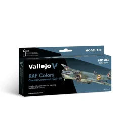Set 8 pinturas para modelismo RAF Coastal Command Air War Vallejo 17ml