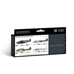 Set 8 pinturas para modelismo RAF Coastal Command Air War Vallejo 17ml