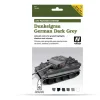 Set 6 pinturas para modelismo 400 Dunkelgrau German Dark Grey AFV Vallejo 8ml