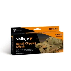 Set 8 pinturas para modelismo 186 Óxido y Desgaste Game Color Effects Vallejo 17ml