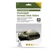 Set 6 pinturas para modelismo 401 Dunkelgrau German Dark Yellow AFV Vallejo 8ml