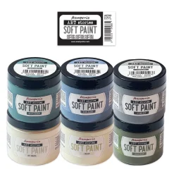 Set 6 pinturas Soft Paint Art Stories Stamperia 200ml