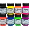 Set 8 pinturas textiles fluorescentes Jacquard 67ml