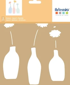 Set 2 plantillas de stencil Sweet Garden Artemio