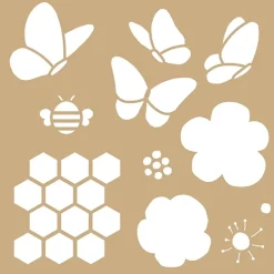 Set 2 plantillas de stencil Sweet Garden Artemio