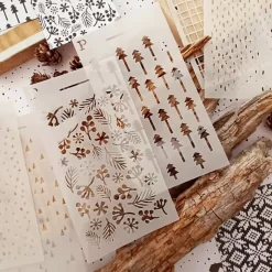Set 3 Plantillas de Stencil #2 Invierno22 Paperinky