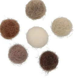 Set 60 Pompones De Lana Afieltrada Marrones Artemio 1cm