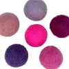 Set 12 Pompones De Lana Afieltrada Morados Artemio 2,5cm