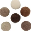 Set 12 Pompones De Lana Afieltrada Marrones Artemio 2,5cm