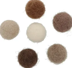 Set 30 Pompones De Lana Afieltrada Marrones Artemio 1,5cm
