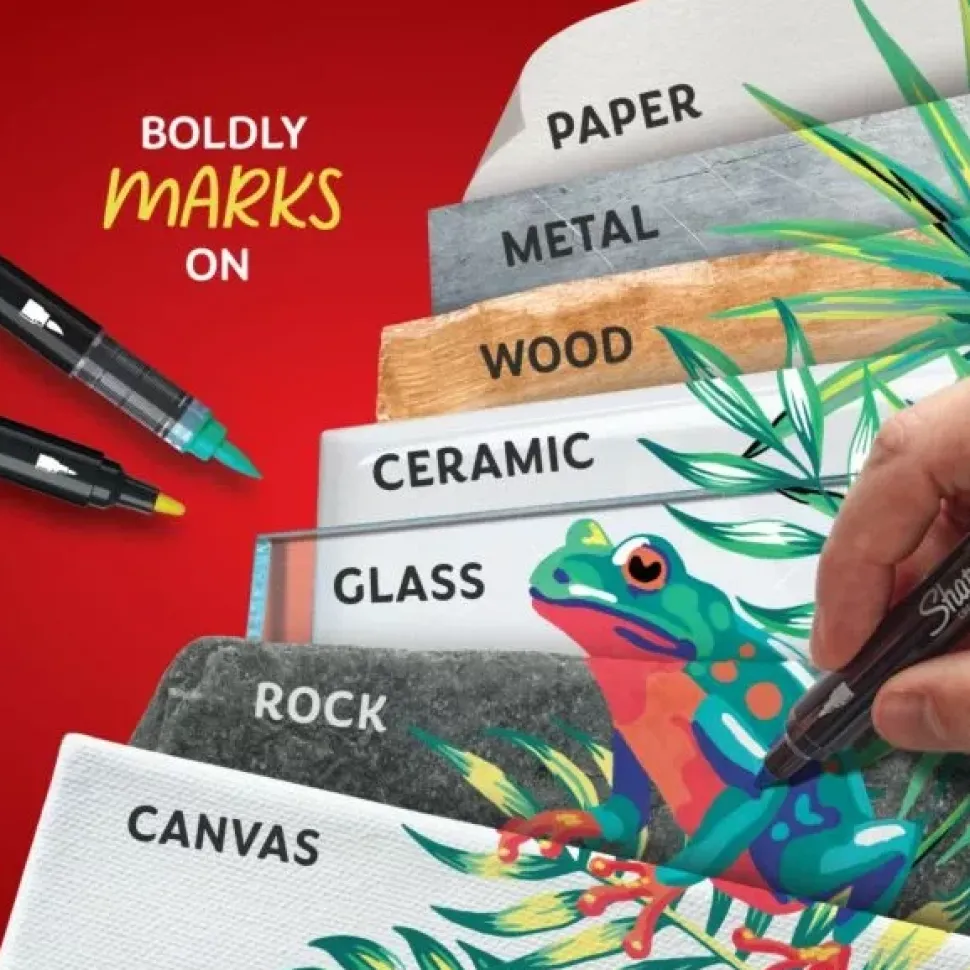 Set 12 Rotuladores acrílicos punta redonda Creative Sharpie