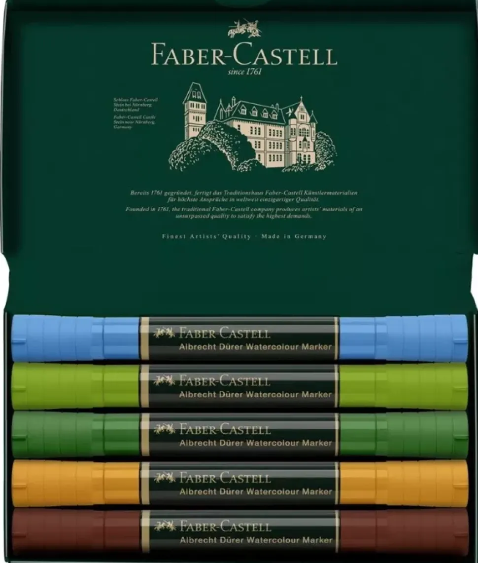 Set 5 Rotuladores Acuarelables Plen air Albrecht Dürer Faber-Castell