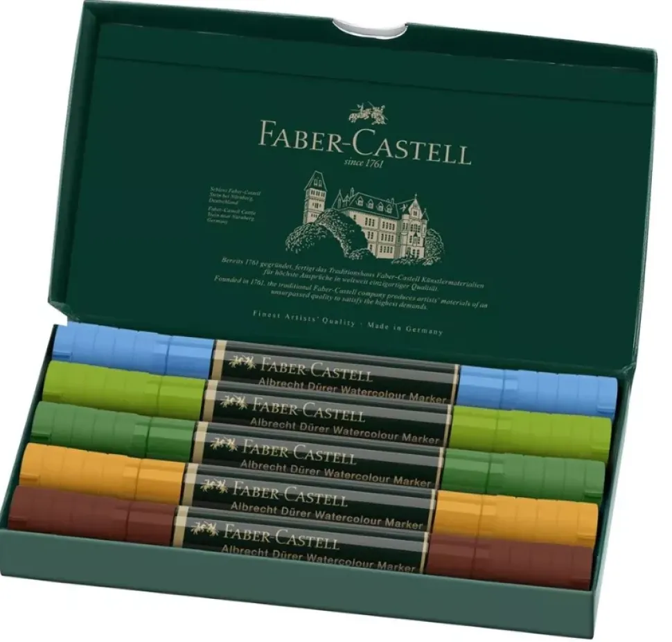 Set 5 Rotuladores Acuarelables Plen air Albrecht Dürer Faber-Castell