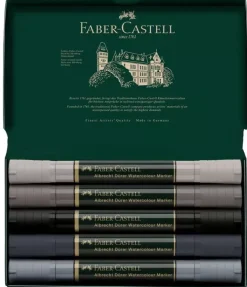 Set 5 Rotuladores Acuarelables Grises Albrecht Dürer Faber-Castell