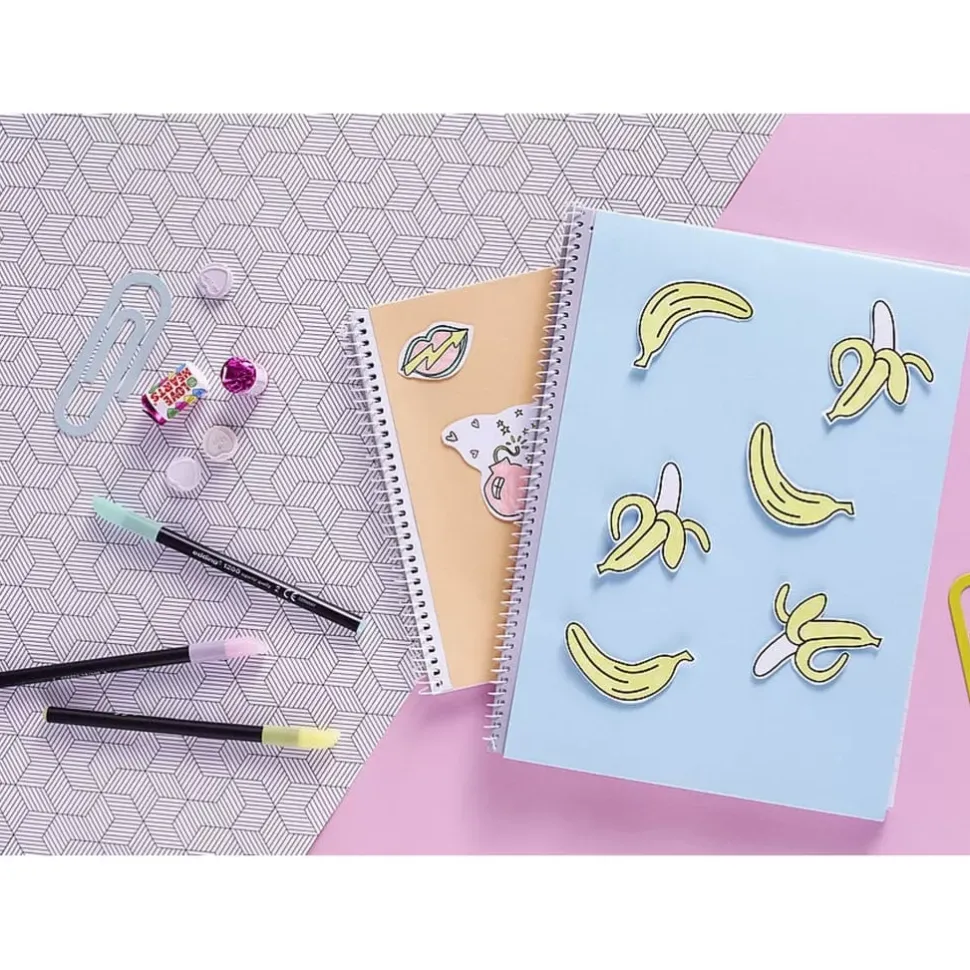 Set 5+1 Rotuladores Colores Pastel Edding 1200