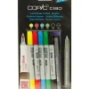 Set 5+1 rotuladores Colores Brillantes Copic Ciao