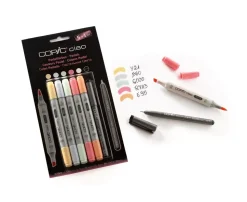 Set 5+1 rotuladores Colores Pastel Copic Ciao