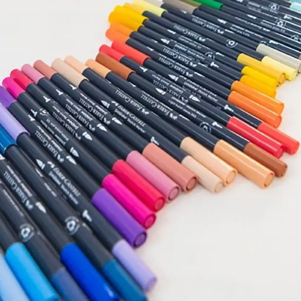 Set 6 Rotuladores Doble Punta Fashion Goldfaber Sketch Faber-Castell