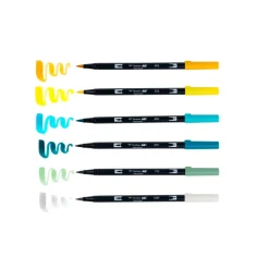 Set 5+1 rotuladores Dual Brush Lemon Squeezy Tombow