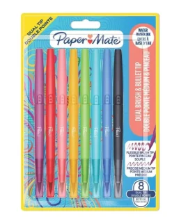 Set 8 Rotuladores Dual colores surtidos Flair Paper Mate