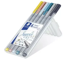Set 6 Rotuladores Fineliner Hygge Triplus Staedtler