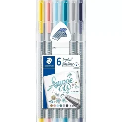 Set 6 Rotuladores Fineliner Hygge Triplus Staedtler