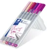 Set 6 Rotuladores Fineliner Flamingo Triplus Staedtler