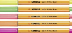 Set 5 Rotuladores Fluorescentes STABILO Point 88 Mini