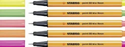 Set 5 Rotuladores Fluorescentes STABILO Point 88 Mini
