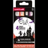 Set 4 Rotuladores Halloween PWE5M Uni Chalk Posca