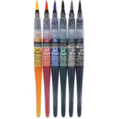 Set 6 Rotuladores Ink Brush Iridiscentes Sennelier