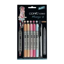 Set 5+1 rotuladores Manga #07 Copic Ciao