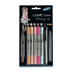Set 5+1 rotuladores Manga #07 Copic Ciao