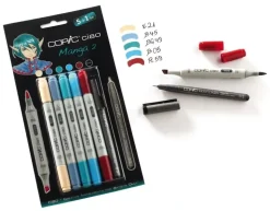 Set 5+1 rotuladores Manga #02 Copic Ciao