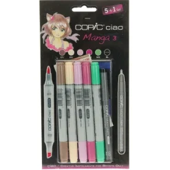 Set 5+1 rotuladores Manga #03 Copic Ciao