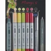 Set 5+1 rotuladores Manga #08 Copic Ciao