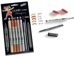 Set 5+1 rotuladores Manga #04 Copic Ciao