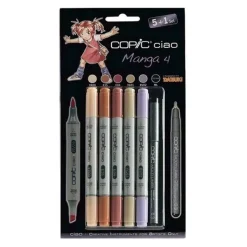 Set 5+1 rotuladores Manga #04 Copic Ciao