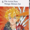 Set 6 rotuladores Manga Shônen Pitt Artist Pen Faber-Castell