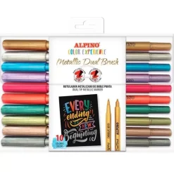 Set 10 rotuladores Metallic Dual Color Experience Alpino