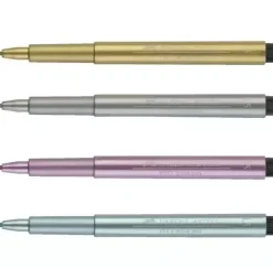 Set 4 rotuladores metálicos Pitt Artist Pen Faber-Castell